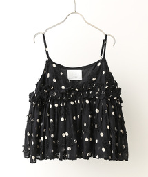 Spick & Span | crinkle crinkle crinkle 3D embroidery dot camisole CC-2509(シャツ/ブラウス)