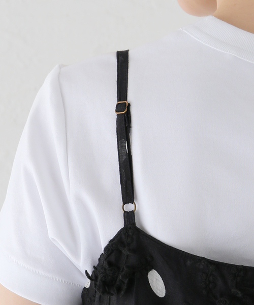 Spick & Span(スピックアンドスパン)の「crinkle crinkle crinkle 3D embroidery dot camisole CC-2509(シャツ/ブラウス・レディース・ブラック・FREE)」の10枚目の写真