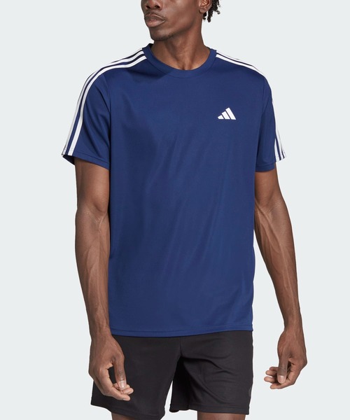 adidas Training Gym+ 3ストライプTシャツ Amazon.co.jp: [アディダス] 半袖 Tシャツ ジム+ 3ストライプス