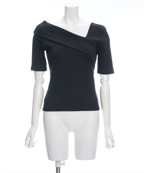 clear（クリア）の「5分袖クロスリブカットソートップス［着回し抜群 オフィスカジュアル］≪再入荷≫（Tシャツ/カットソー・レディース・サーモンピンク/オフホワイト/ブラック・F）」の21枚目の写真