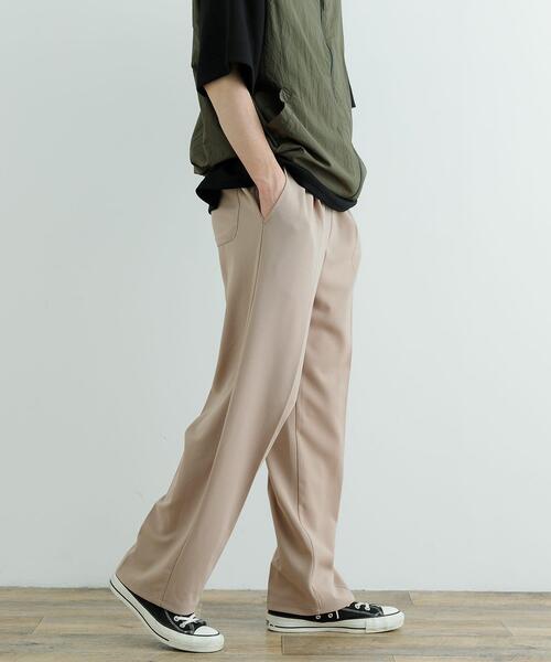 ITEMS URBANRESEARCH(アイテムズ アーバンリサーチ)の「Wフェイスジョーゼット イージー スラックス(その他パンツ・メンズ・ベージュ/チャコールグレー/ブラック・MEDIUM/LARGE)」の10枚目の写真