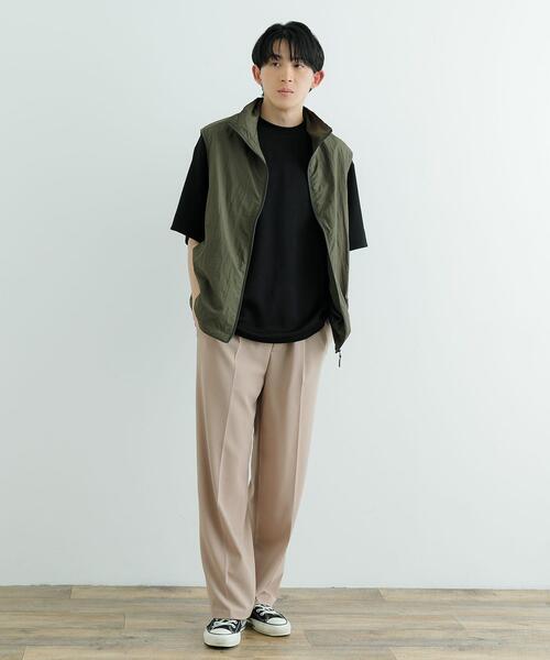 ITEMS URBANRESEARCH(アイテムズ アーバンリサーチ)の「Wフェイスジョーゼット イージー スラックス(その他パンツ・メンズ・ベージュ/チャコールグレー/ブラック・MEDIUM/LARGE)」の9枚目の写真