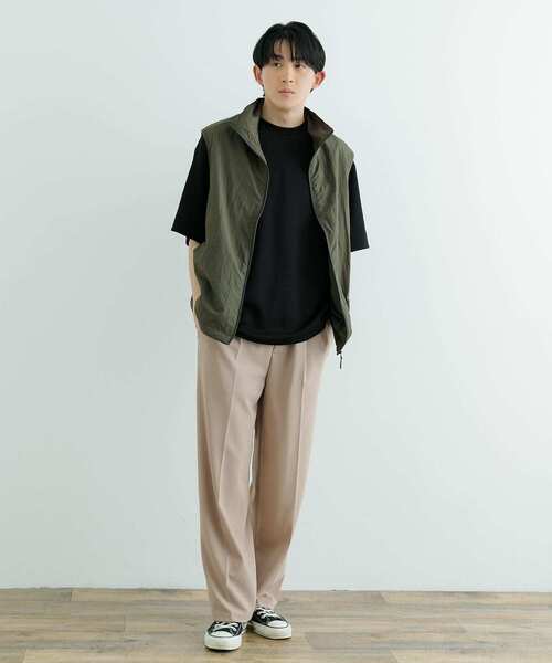 ITEMS URBANRESEARCH(アイテムズ アーバンリサーチ)の「Wフェイスジョーゼット イージー スラックス(その他パンツ・メンズ・ベージュ/チャコールグレー/ブラック・MEDIUM/LARGE)」の19枚目の写真