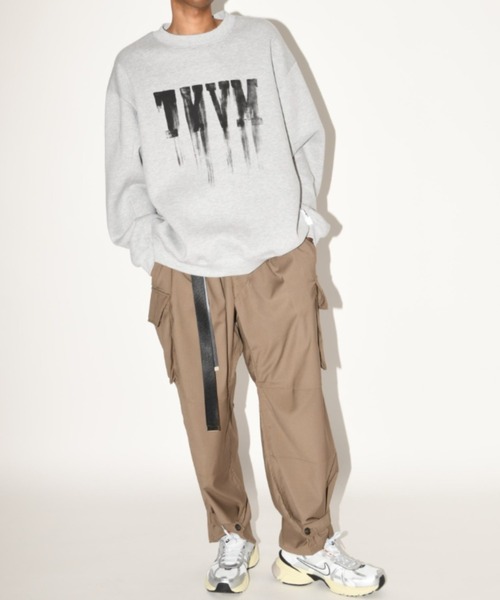 SUPERTHANKS(スーパーサンクス)の「フロントプリント オーバーサイズ クルーネック スゥエット"TYVM" sweat crew neck(ユニセックス)(スウェット・メンズ・オリーブ/ブラック/アッシュグレー・L/M/S)」の20枚目の写真