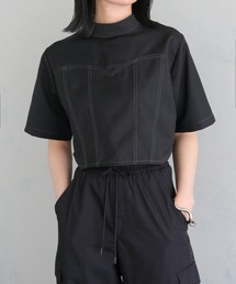 &g'aime | 【&g’aime】ビスチェステッチショートブラウス(シャツ/ブラウス)