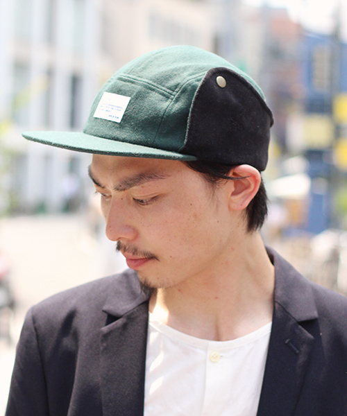 1sin（イッシン）の「1sin(イッシン) EAR FLAPS CAMP キャップ