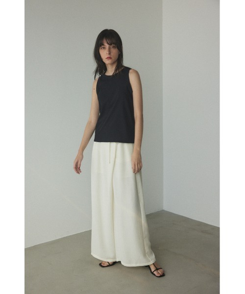BLACK BY MOUSSY（ブラックバイマウジー）の「american sleeve cut tops(アメリカンスリーブカットトップス)（Tシャツ/カットソー・レディース・レッド系/ブラック/オフホワイト・FREE）」の4枚目の写真