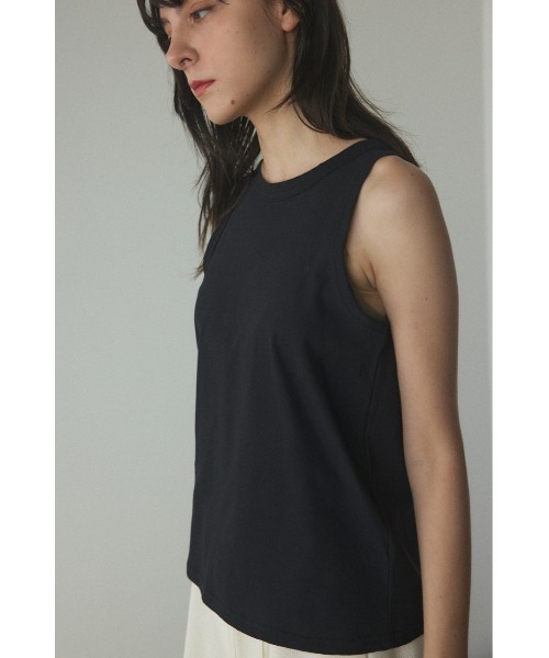 BLACK BY MOUSSY（ブラックバイマウジー）の「american sleeve cut tops(アメリカンスリーブカットトップス)（Tシャツ/カットソー・レディース・レッド系/ブラック/オフホワイト・FREE）」の5枚目の写真