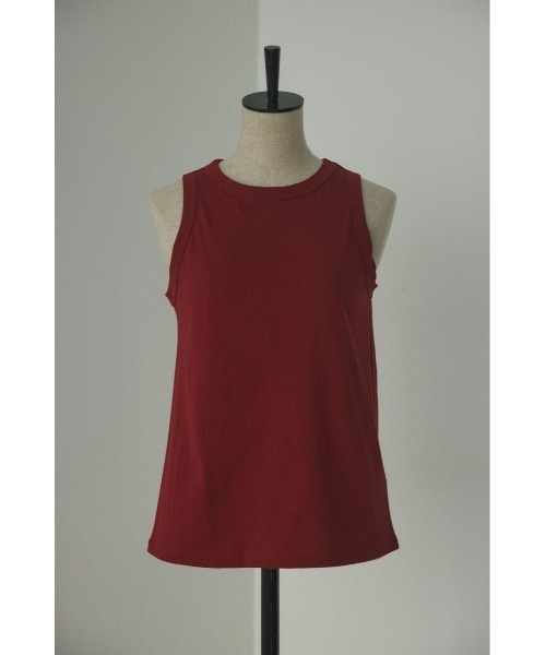 BLACK BY MOUSSY（ブラックバイマウジー）の「american sleeve cut tops(アメリカンスリーブカットトップス)（Tシャツ/カットソー・レディース・レッド系/ブラック/オフホワイト・FREE）」の13枚目の写真