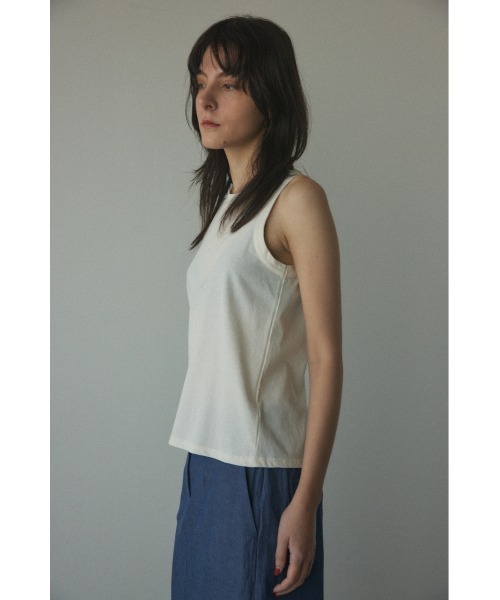 BLACK BY MOUSSY（ブラックバイマウジー）の「american sleeve cut tops(アメリカンスリーブカットトップス)（Tシャツ/カットソー・レディース・レッド系/ブラック/オフホワイト・FREE）」の15枚目の写真
