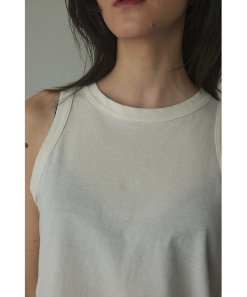BLACK BY MOUSSY（ブラックバイマウジー）の「american sleeve cut tops(アメリカンスリーブカットトップス)（Tシャツ/カットソー・レディース・レッド系/ブラック/オフホワイト・FREE）」の17枚目の写真