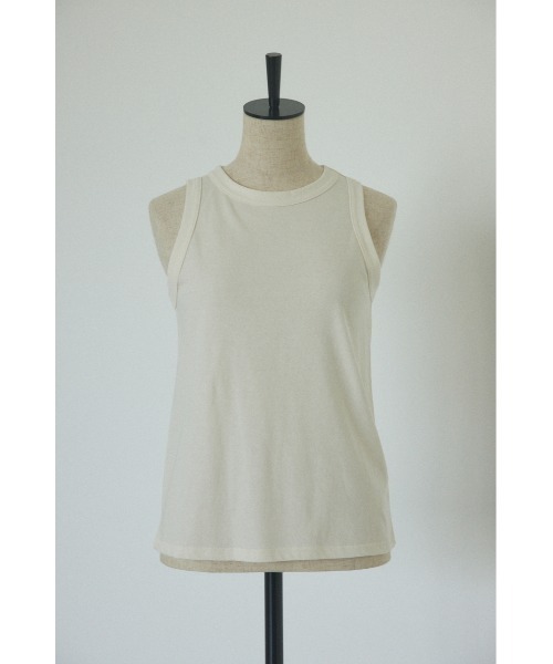 BLACK BY MOUSSY（ブラックバイマウジー）の「american sleeve cut tops(アメリカンスリーブカットトップス)（Tシャツ/カットソー・レディース・レッド系/ブラック/オフホワイト・FREE）」の19枚目の写真