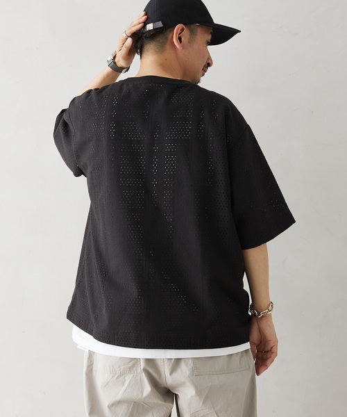 JOURNAL STANDARD relume(ジャーナルスタンダード レリューム)の「RASHELL LACE SQUARE P/O(Tシャツ/カットソー・メンズ・ライトグレー/ライトホワイト/ブラック・MEDIUM/LARGE)」の15枚目の写真