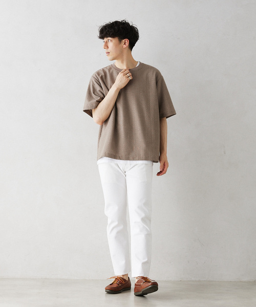 JOURNAL STANDARD relume(ジャーナルスタンダード レリューム)の「RASHELL LACE SQUARE P/O(Tシャツ/カットソー・メンズ・ライトグレー/ライトホワイト/ブラック・MEDIUM/LARGE)」の14枚目の写真