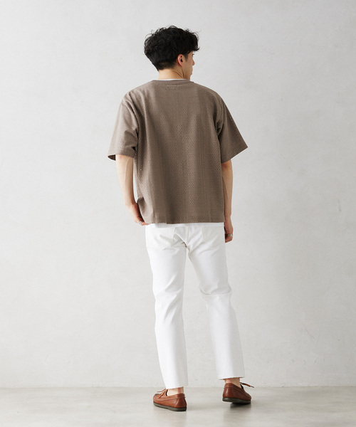 JOURNAL STANDARD relume(ジャーナルスタンダード レリューム)の「RASHELL LACE SQUARE P/O(Tシャツ/カットソー・メンズ・ライトグレー/ライトホワイト/ブラック・MEDIUM/LARGE)」の11枚目の写真