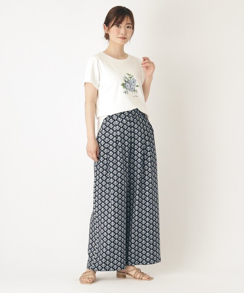 【大人気！接触冷感/4color/Lサイズあり】バンバリー柄 プリントTシャツ（Tシャツ/カットソー）｜LAURA ASHLEY（ローラアシュレイ）