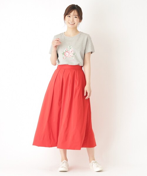 【大人気！接触冷感/4color/Lサイズあり】バンバリー柄 プリントTシャツ（Tシャツ/カットソー）｜LAURA ASHLEY（ローラアシュレイ）