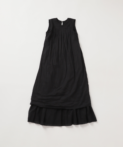 La TOTALITE（ラトータリテ）の「【ne Quittez pas/ヌキテパ 】Shirring Sleeveless Dress（ワンピース・レディース・ピンク/グリーン/ブラック・MEDIUM/SMALL）」の21枚目の写真