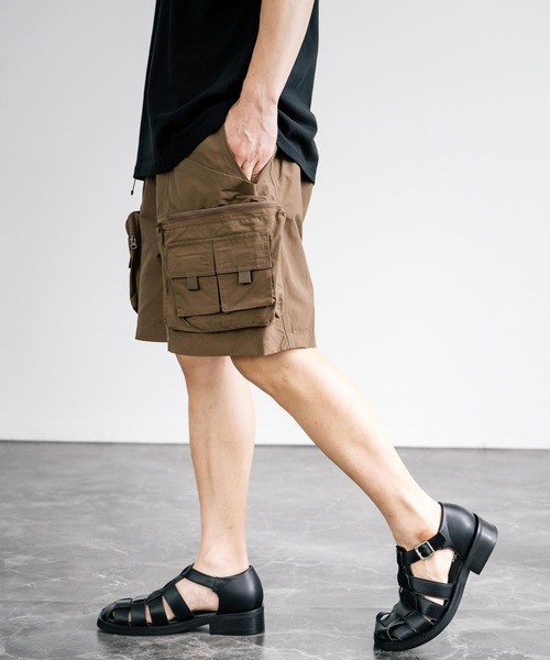 Audience(オーディエンス)の「Audience オーディエンス 60/40クロス ストレージカーゴ ツールカーゴ ショーツ AUD3541(カーゴパンツ・メンズ・グレー/ブラウン/オリーブ/ブラック・M/L)」の14枚目の写真