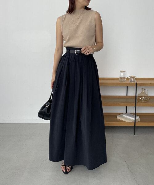 CAPRICIEUX LE'MAGE（カプリシューレマージュ）の「裾リブノースリニット（ニット/セーター・レディース・ベージュ/ホワイト系その他/ブラック・FREE）」の8枚目の写真