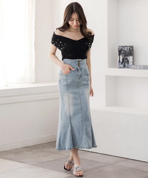 Julia Boutique(ジュリアブティック)の「ビジューモチーフクリアヒールサンダル/24110(サンダル・レディース・ホワイト/ブラック・37/36/39/38)」の19枚目の写真