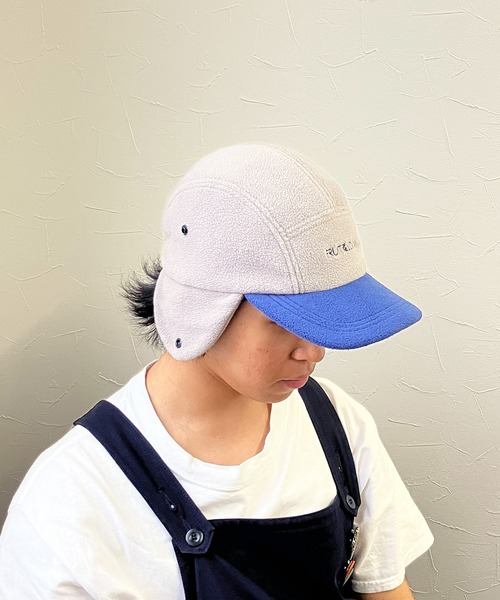 LA フリース耳当て付きキャップ ホワイト スノーピーク（snow peak）（メンズ、レディース）耳当て付き