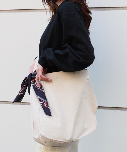 United Athle（ユナイテッドアスレ）の「【UNITED ATHLE】ヘヴィー キャンバス ニュースペーパーバッグ メッセンジャーバッグ 2026年春夏（ショルダーバッグ・メンズ・ナチュラル/ブラック・FREE）」の21枚目の写真