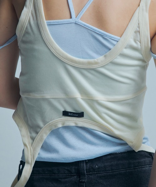 led.tokyo（レッドトウキョウ）の「【led.tokyo】レイヤードタンクセット（タンクトップ・レディース・バーガンディー/ブラック/アイボリー・FREE）」の14枚目の写真