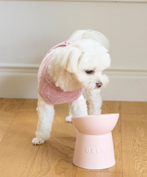 CAT＆DOG】ハイスタンドフードボウル（その他ペットグッズ