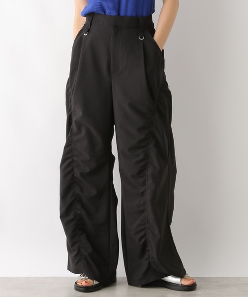 LEPSIM（レプシィム）の「フロントシャーリングパンツ　125829（その他パンツ・レディース・ブラック/アイボリー・FREE）」の2枚目の写真