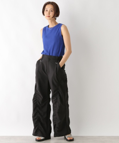ブランド品 通販サイト セール】フロントシャーリングパンツ 125829（その他パンツ スーツ