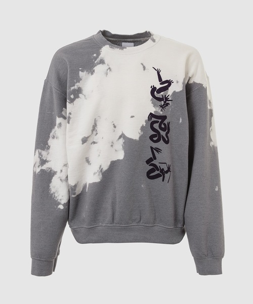 SASQUATCHfabrix.(サスクワァッチファブリックス)の「“EASTEND DRAGON FONT” DESTROY BREACH SWEATSHIRT(スウェット・メンズ・オレンジ/ブルーグレー・XL/L)」の2枚目の写真