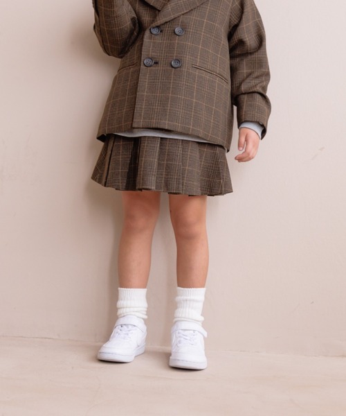 LOWRYS FARM（ローリーズファーム）の「ラナテックプリーツスカート　 116774（スカート・キッズ・ブラウン/ベージュ/グレー・110cm/130cm/120cm/150cm/140cm）」の2枚目の写真