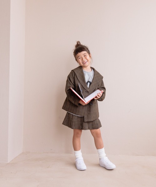 LOWRYS FARM（ローリーズファーム）の「ラナテックプリーツスカート　 116774（スカート・キッズ・ブラウン/ベージュ/グレー・110cm/130cm/120cm/150cm/140cm）」の15枚目の写真