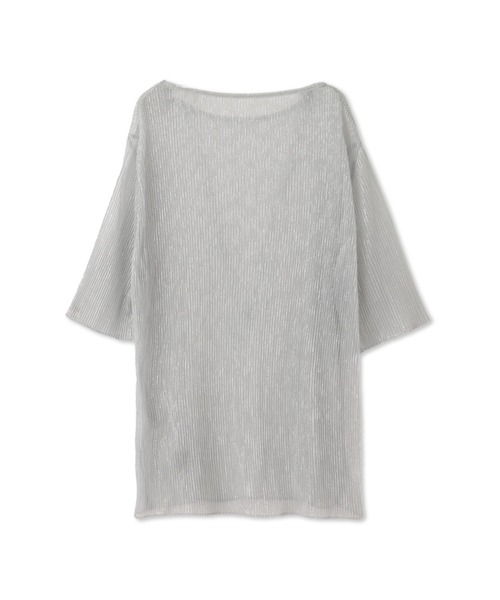 LAUTREAMONT(ロートレアモン)の「【一部店舗&WEB限定】ラメシアープリーツ半袖カットソー(Tシャツ/カットソー・レディース・ブラウン/オフホワイト/ブラック・9号)」の11枚目の写真