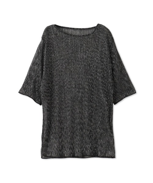 LAUTREAMONT(ロートレアモン)の「【一部店舗&WEB限定】ラメシアープリーツ半袖カットソー(Tシャツ/カットソー・レディース・ブラウン/オフホワイト/ブラック・9号)」の15枚目の写真
