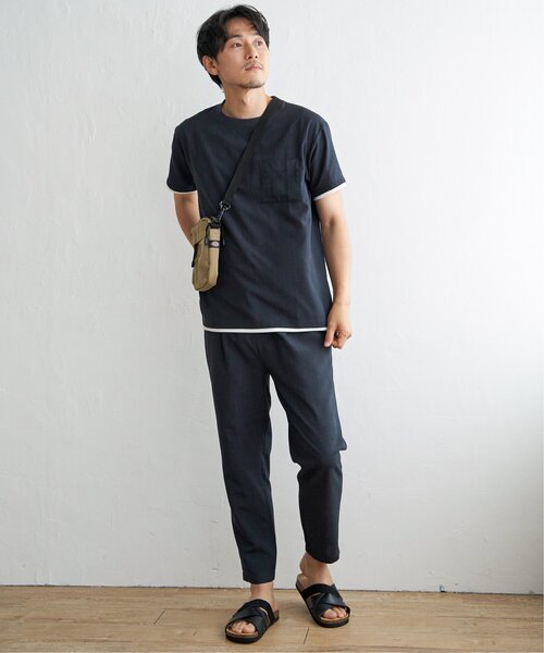 ikka(イッカ)の「【セットアップ対応】イージーケアリネンライクシャツT(Tシャツ/カットソー・メンズ・チャコールグレー/ワイン/グリーン/ネイビー/ベージュ・M/L/XL/S)」の14枚目の写真