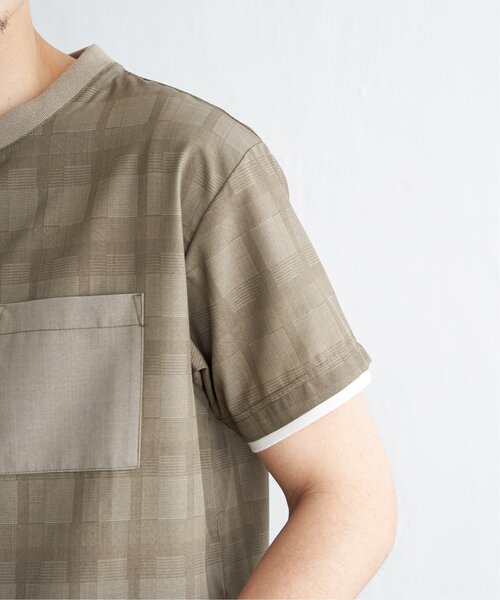 ikka(イッカ)の「【セットアップ対応】イージーケアリネンライクシャツT(Tシャツ/カットソー・メンズ・チャコールグレー/ワイン/グリーン/ネイビー/ベージュ・M/L/XL/S)」の21枚目の写真