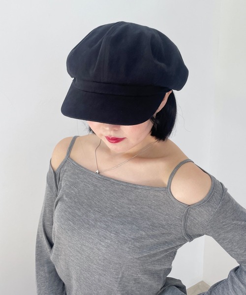 Heather（ヘザー）の「ボリュームキャスケット  138724（キャスケット・レディース・ブラック/ブラック系その他/アイボリー・ONE SIZE）」の5枚目の写真