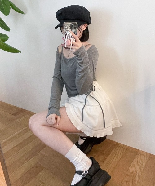 Heather（ヘザー）の「ボリュームキャスケット  138724（キャスケット・レディース・ブラック/ブラック系その他/アイボリー・ONE SIZE）」の12枚目の写真