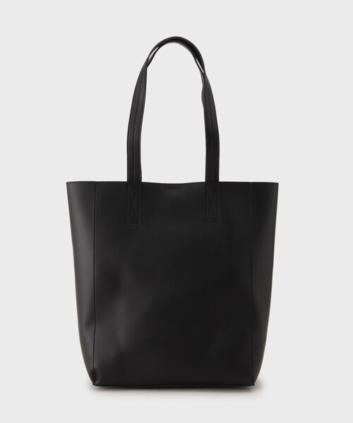 tk.TAKEO KIKUCHI（ティーケータケオキクチ）の「◆レザー調バーティカルトートバッグ（トートバッグ・メンズ・ブラック/ブラック系/ブラック系1・00）」の7枚目の写真