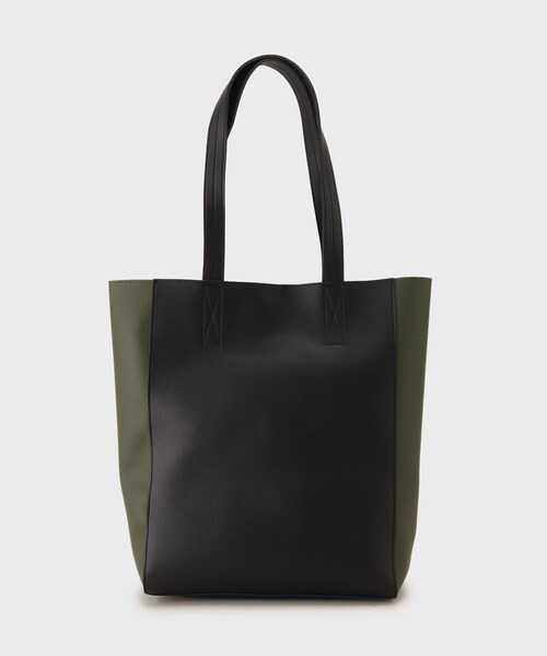 tk.TAKEO KIKUCHI（ティーケータケオキクチ）の「◆レザー調バーティカルトートバッグ（トートバッグ・メンズ・ブラック/ブラック系/ブラック系1・00）」の8枚目の写真