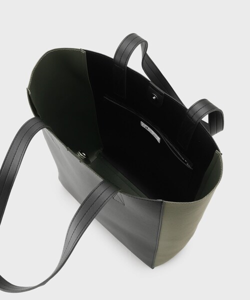 tk.TAKEO KIKUCHI（ティーケータケオキクチ）の「◆レザー調バーティカルトートバッグ（トートバッグ・メンズ・ブラック/ブラック系/ブラック系1・00）」の15枚目の写真