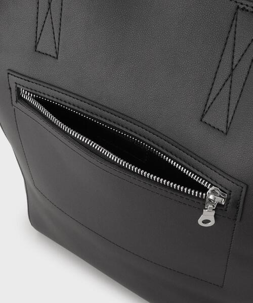 tk.TAKEO KIKUCHI（ティーケータケオキクチ）の「◆レザー調バーティカルトートバッグ（トートバッグ・メンズ・ブラック/ブラック系/ブラック系1・00）」の17枚目の写真