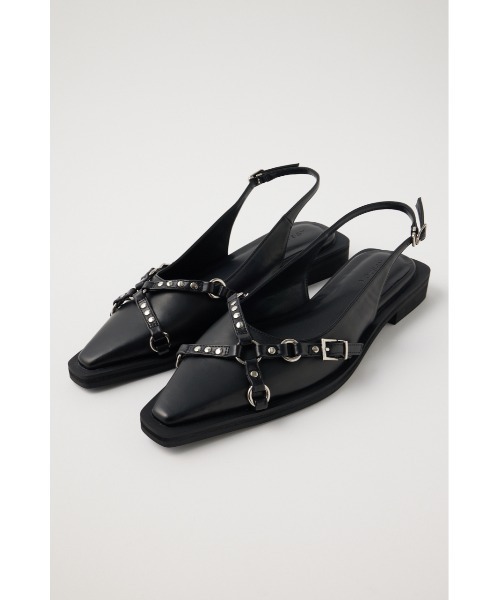 MOUSSY(マウジー)の「HARNESS SLINGBACK ミュール(パンプス・レディース・ブラック/ブラウン・SMALL/MEDIUM/LARGE)」の8枚目の写真