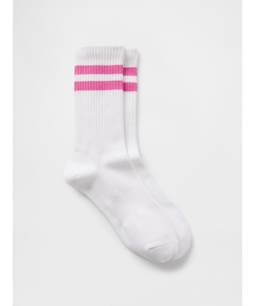 GAP(ギャップ)の「アスレチック クルーソックス(ユニセックス)(ソックス/靴下・メンズ・グリーン/ピンク/ブラウン/レッド/ピンク系その他/パープル/ライトグリーン/グリーン系その他/ライトピンク・M/L/S/M)」の7枚目の写真