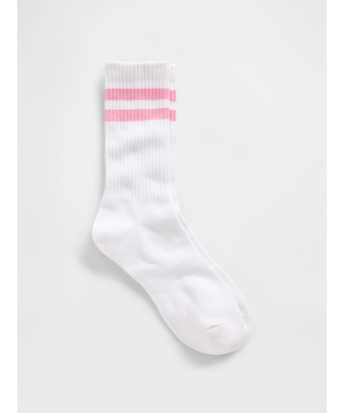 GAP(ギャップ)の「アスレチック クルーソックス(ユニセックス)(ソックス/靴下・メンズ・グリーン/ピンク/ブラウン/レッド/ピンク系その他/パープル/ライトグリーン/グリーン系その他/ライトピンク・M/L/S/M)」の8枚目の写真