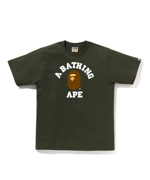 A BATHING APE(アベイシングエイプ)の「COLLEGE TEE(Tシャツ/カットソー・メンズ・ブルー/イエロー/オリーブ/グレー/ブラック/ベージュ/ネイビー/ホワイト・SMALL/MEDIUM/LARGE/X-LARGE/XX-LARGE/XXX-LARGE)」の5枚目の写真