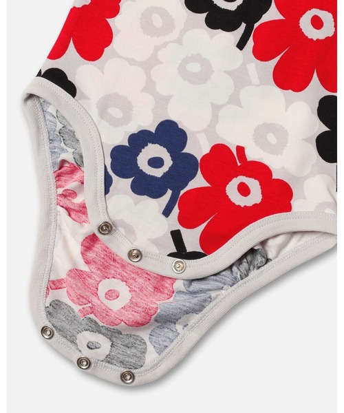 marimekko（マリメッコ）の「Unikko / Kids  co jersey i　rompers（ロンパース・キッズ・レッド系その他・80/62/68/74）」の4枚目の写真