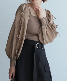 LADYMADE | リボンスリーブドッキングニット(ニット/セーター)